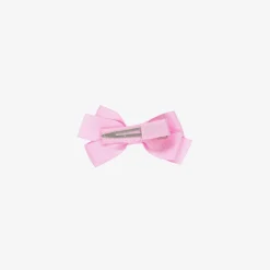 Peach Ribbons Pink Bow Hair Clip (7cm) Hot