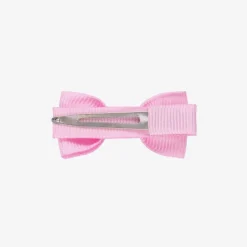 Peach Ribbons Pink Bow Hair Clip (5cm) Online
