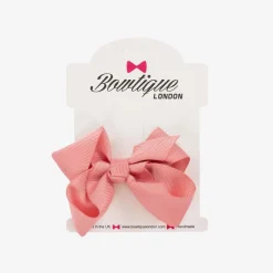 Bowtique London Pink Bow Hair Clip (7cm) DustyRose Clearance