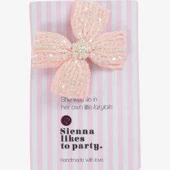 Sienna Likes To Party Pink Bow Hair Clip (7cm) Best