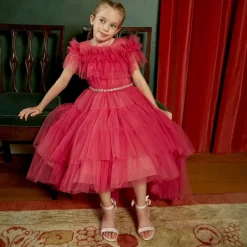 Angels Face Pink Bow Heel Sandals PalePink Clearance