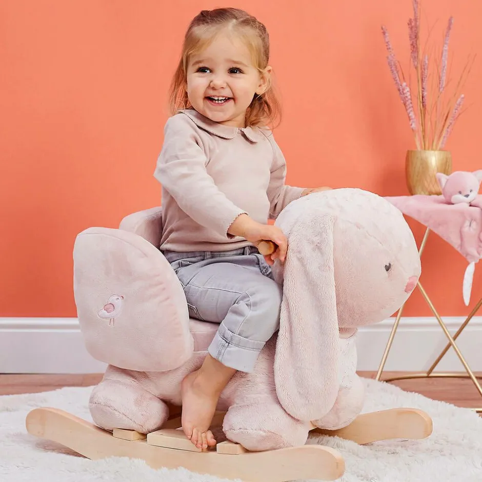Nattou Pink Bunny Rocking Toy (59cm) Sale