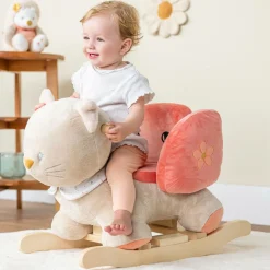 Nattou Pink Cat Rocking Toy (59cm) Discount