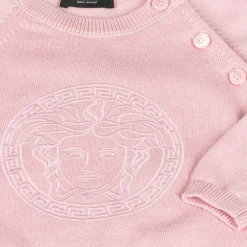 Versace Pink Cotton & Cashmere Baby Trouser Gift Set Clearance