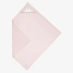 Marie-Chantal Pink Cotton & Cashmere Hooded Blanket (95cm) Best