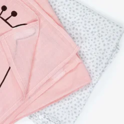 Mayoral Pink Cotton Baby Milestone Swaddles (2 Pack) Sale