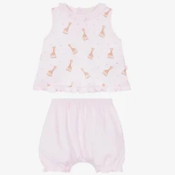 Kissy Kissy Pink Cotton Baby Shorts Set Online