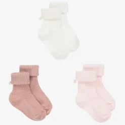 Tartine et Chocolat Pink Cotton Baby Socks (3 Pack) Best