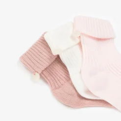 Tartine et Chocolat Pink Cotton Baby Socks (3 Pack) Best