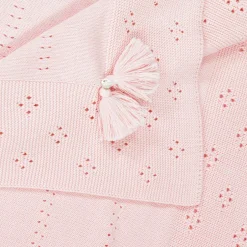 Dr. Kid Pink Cotton Knit Baby Blanket (92cm) Online