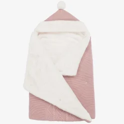 Mayoral Newborn Pink Cotton Knit Baby Nest (75cm) Discount