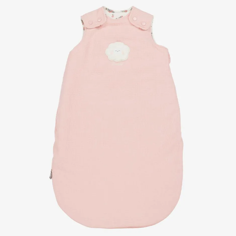 Mayoral Newborn Pink Cotton Lamb Sleeping Bag (73cm) Hot