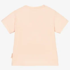 Moncler Enfant Pink Cotton Logo T-Shirt Hot