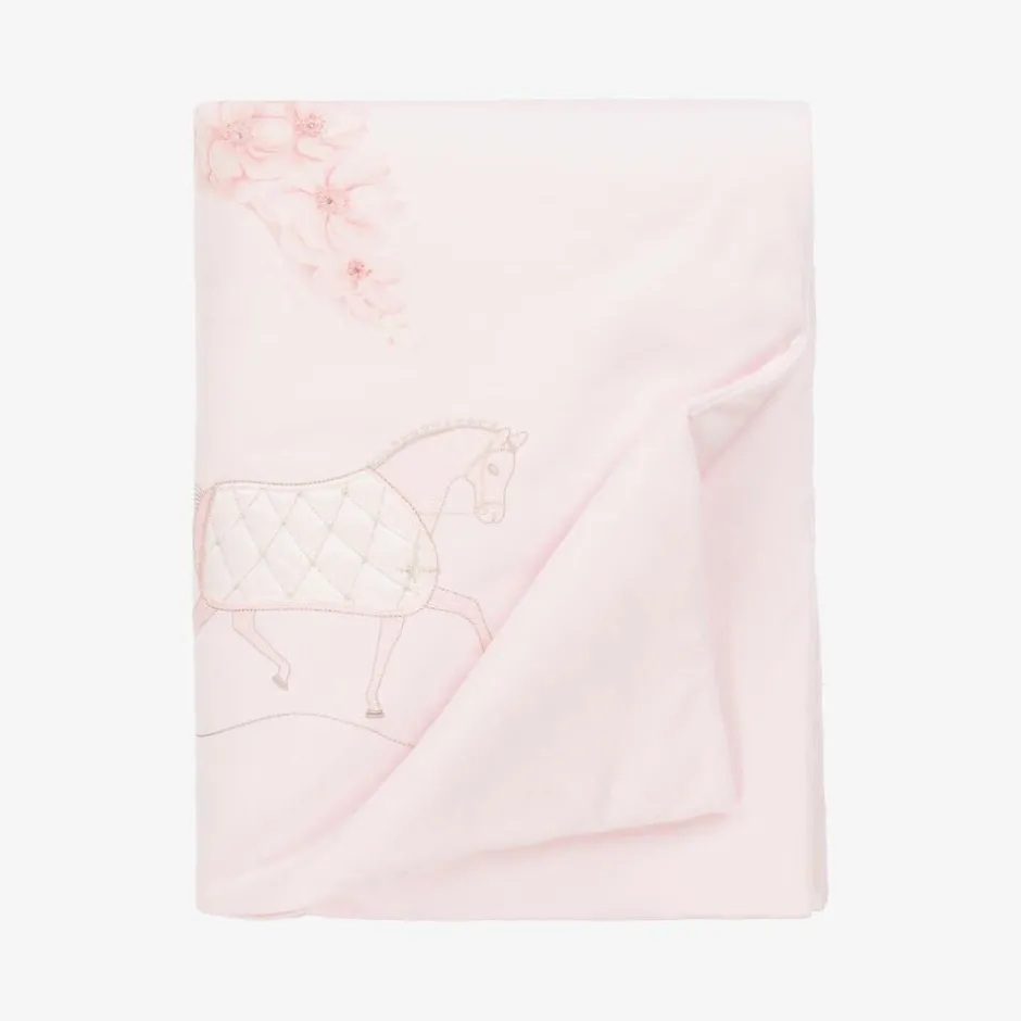 Sofija Pink Cotton Padded Blanket (85cm) Sale