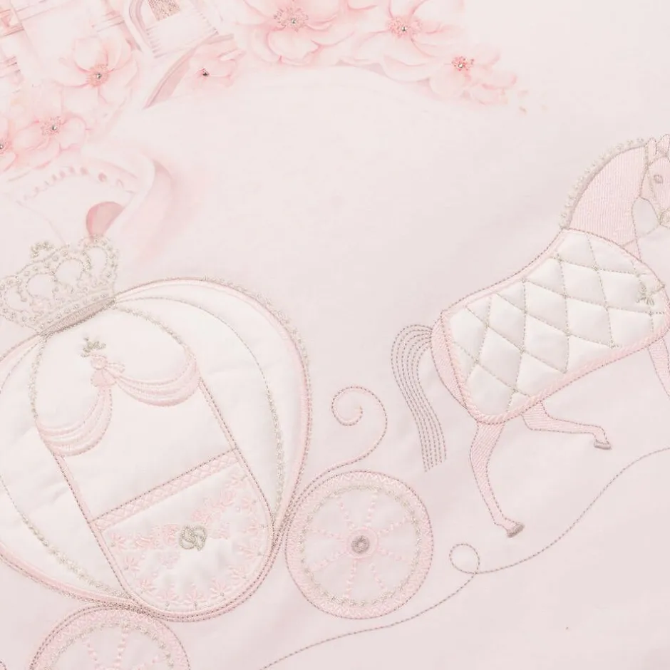 Sofija Pink Cotton Padded Blanket (85cm) Sale