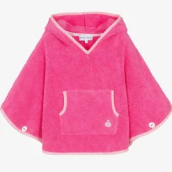 Mitty James Pink Cotton Towelling Poncho Hot