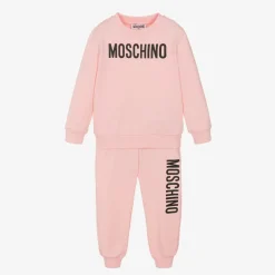 Moschino Kid-Teen Pink Cotton Tracksuit Best