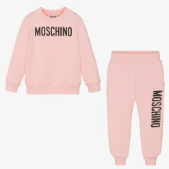 Moschino Kid-Teen Pink Cotton Tracksuit Best