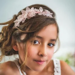 Sienna Likes To Party Pink Crystal Flower Hairband Sale