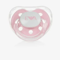 Emporio Armani Pink Dummy & Clip Set Discount