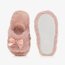 Beau KiD Pink Faux Fur Slippers