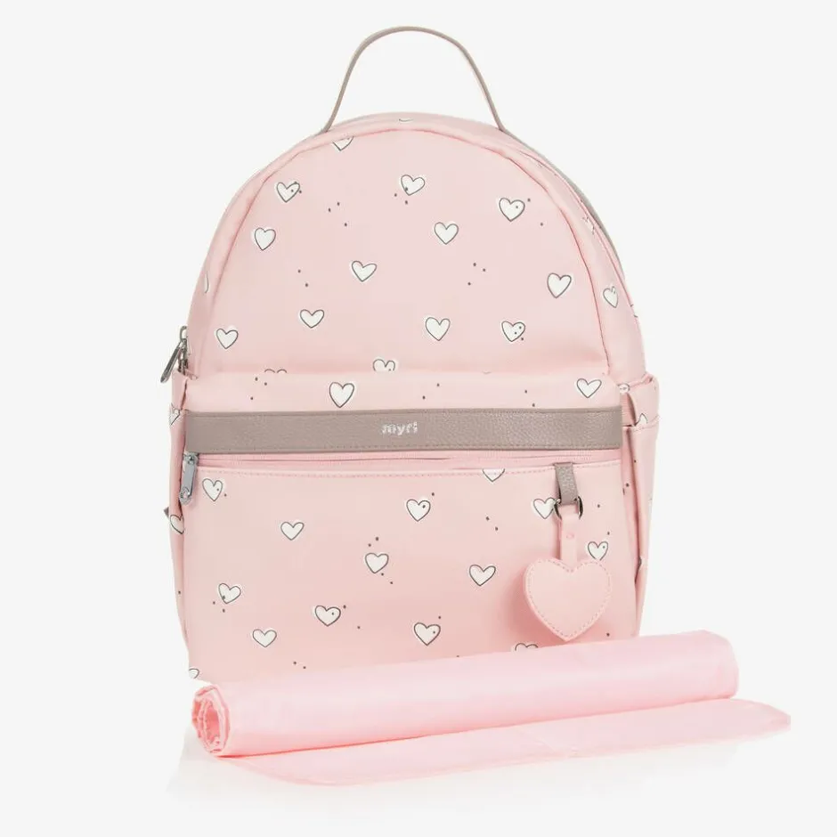 Mayoral Pink Faux Leather Changing Backpack (37cm) Hot