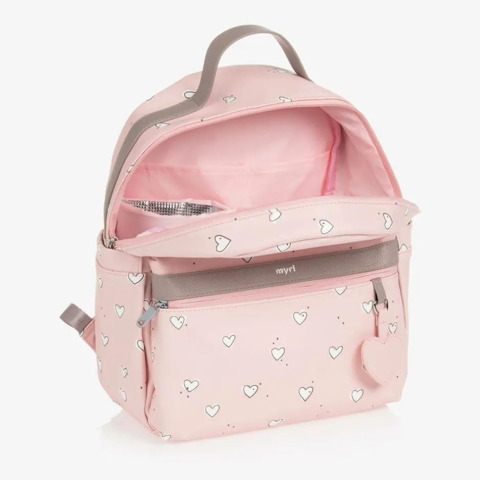 Mayoral Pink Faux Leather Changing Backpack (37cm) Hot