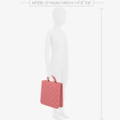 Gucci Pink GG Rubber Tote Bag (33cm) Hot