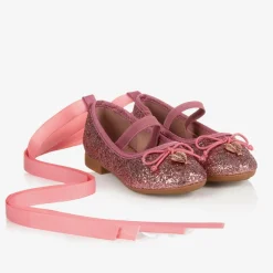 Angels Face Pink Glitter Ballerina Shoes Clearance