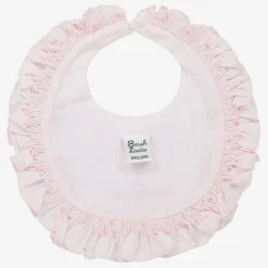 Sarah Louise Pink Hand-Smocked Baby Bib Best