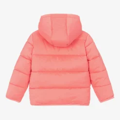 KENZO KIDS Pink Hooded Puffer Jacket Online