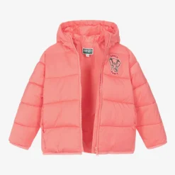 KENZO KIDS Pink Hooded Puffer Jacket Online