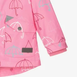 Mitty James Pink Hooded Waterproof Umbrella Raincoat Clearance