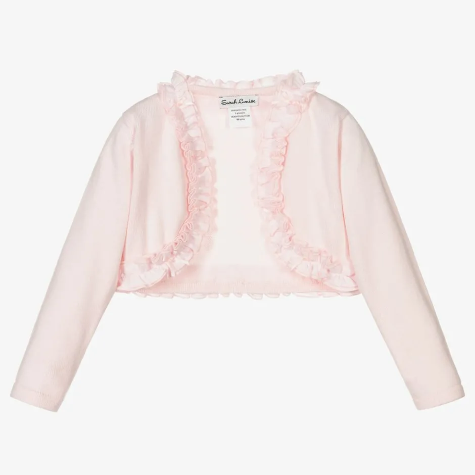 Sarah Louise Pink Knitted Bolero Cardigan Best