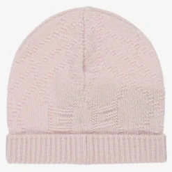 Gucci Pink Knitted Cashmere Baby Hat New