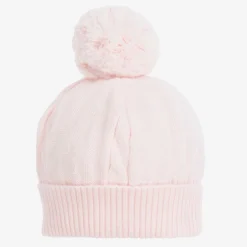 Emile et Rose Pink Knitted Pom-Pom Hat Discount