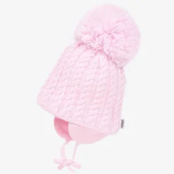 Sätila of Sweden Pink Laura Knitted Giant Pom-Pom Beanie New
