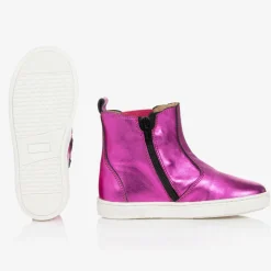 Joyday Pink Leather Ankle Boots Best