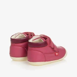 Chipmunks Pink Leather First-Walker Boots Discount