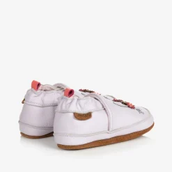 EN FANT Pink Leather Rabbit Slippers Clearance