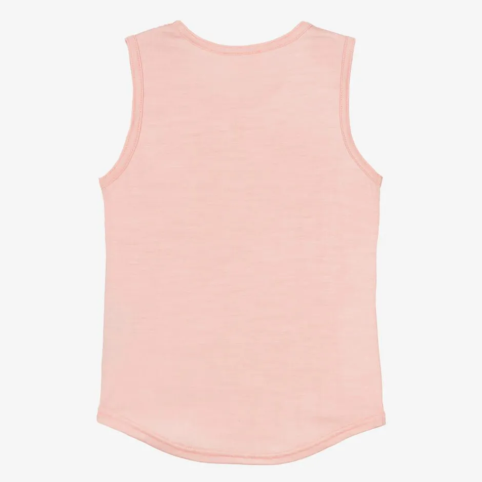 Smalls Merino Pink Merino Wool Vest Top Best