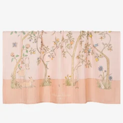 Atelier Choux Paris Pink Organic Cotton Swaddle & Bib Set New