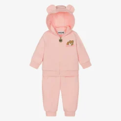 Moschino Baby Pink Organic Cotton Tracksuit Clearance