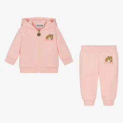 Moschino Baby Pink Organic Cotton Tracksuit Clearance