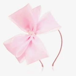 Sienna Likes To Party Pink Organza Bow Hairband Sale