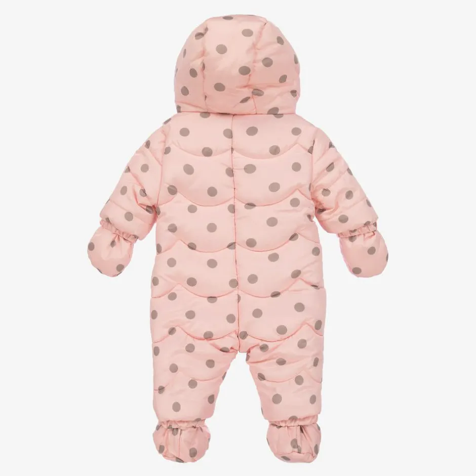 Mayoral Pink Padded Baby Snowsuit