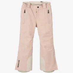 Moncler Enfant Pink Padded Ski Salopettes Clearance