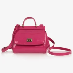 Dolce amp; Gabbana Pink Patent Leather Sicily Bag (14cm) Online