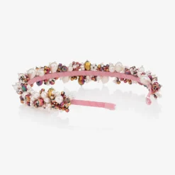 Sienna Likes To Party Pink Pearl & Crystal Hairband Online