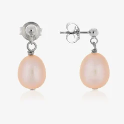 Raw Pearls Pink Pearl Jewellery Set Online